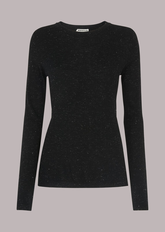 Black Annie Sparkle Knit