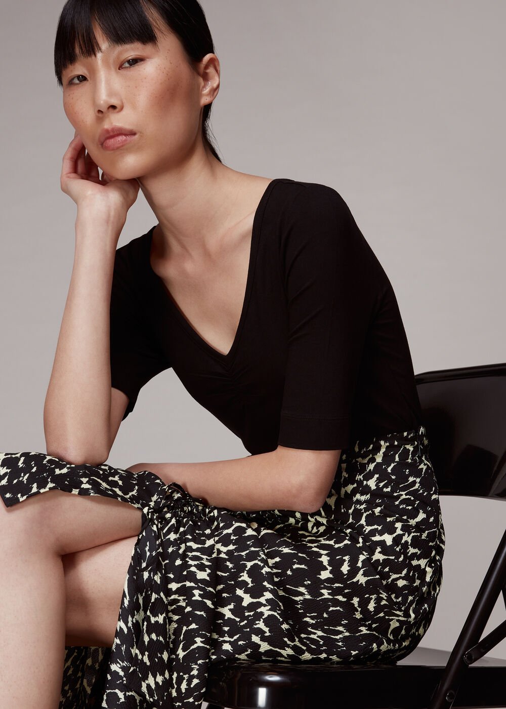 Sahara Cat Ruched Skirt