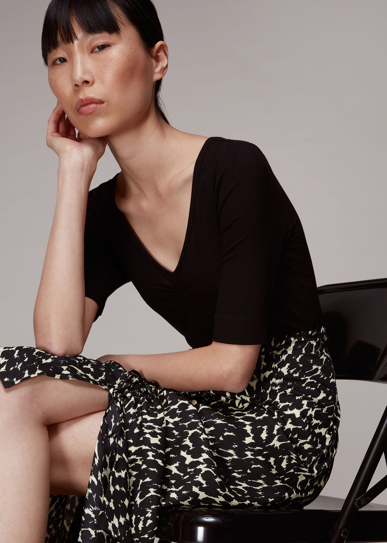 Sahara Cat Ruched Skirt
