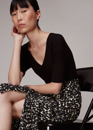 Sahara Cat Ruched Skirt