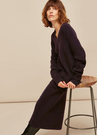Ribbed Knitted Tube Skirt