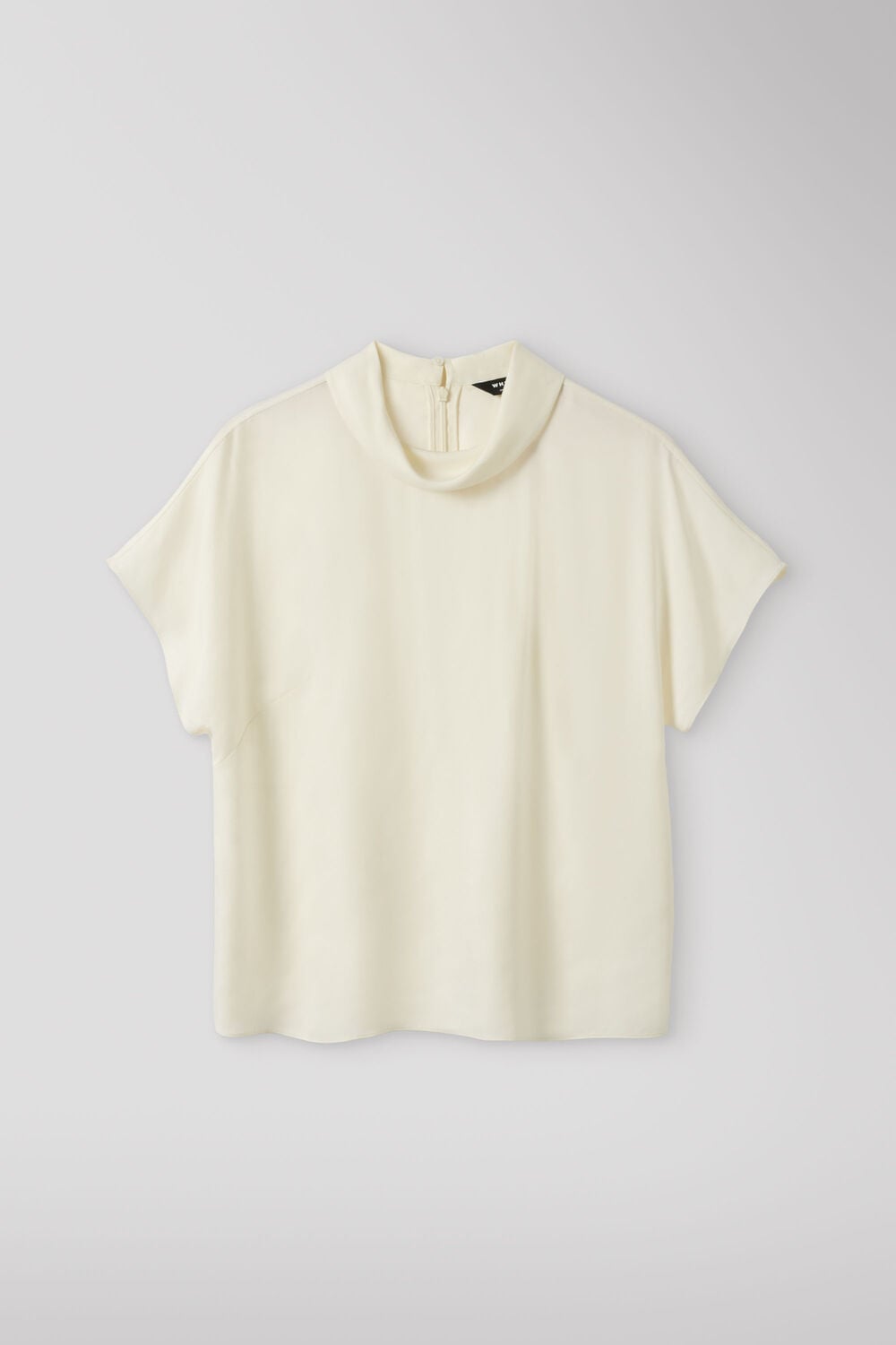 Cowl Neck Short Sleeve Blouse