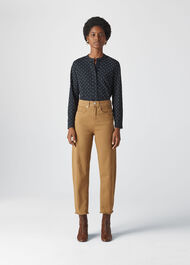 Spot Slub Cotton Jersey Shirt