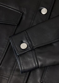 Natia Leather Western Jacket