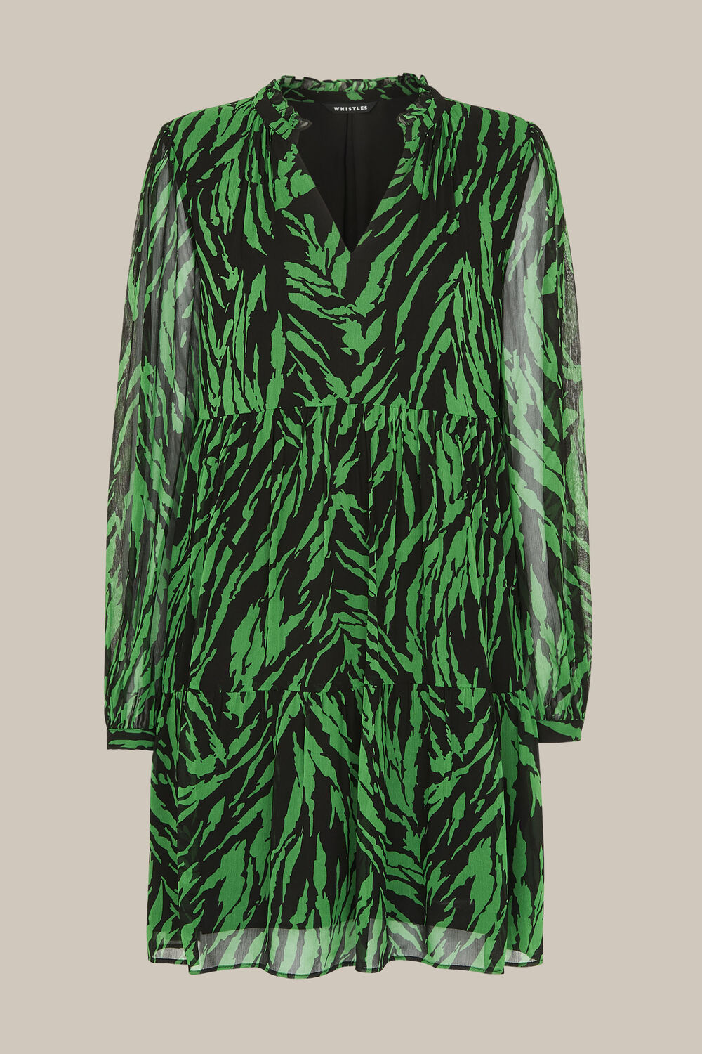 Zebra Stripe Trapeze Dress