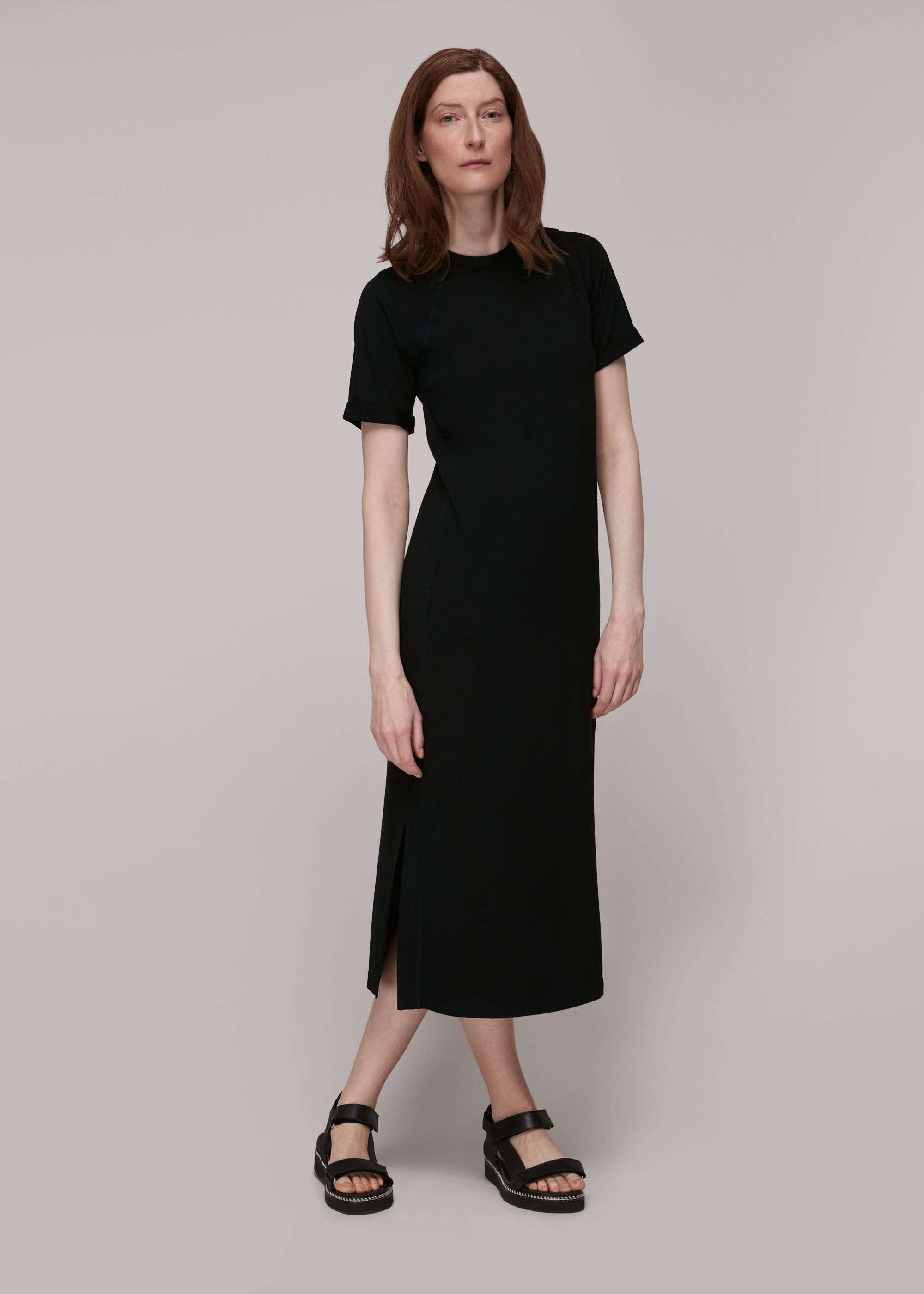Whistles black clearance shirt dress