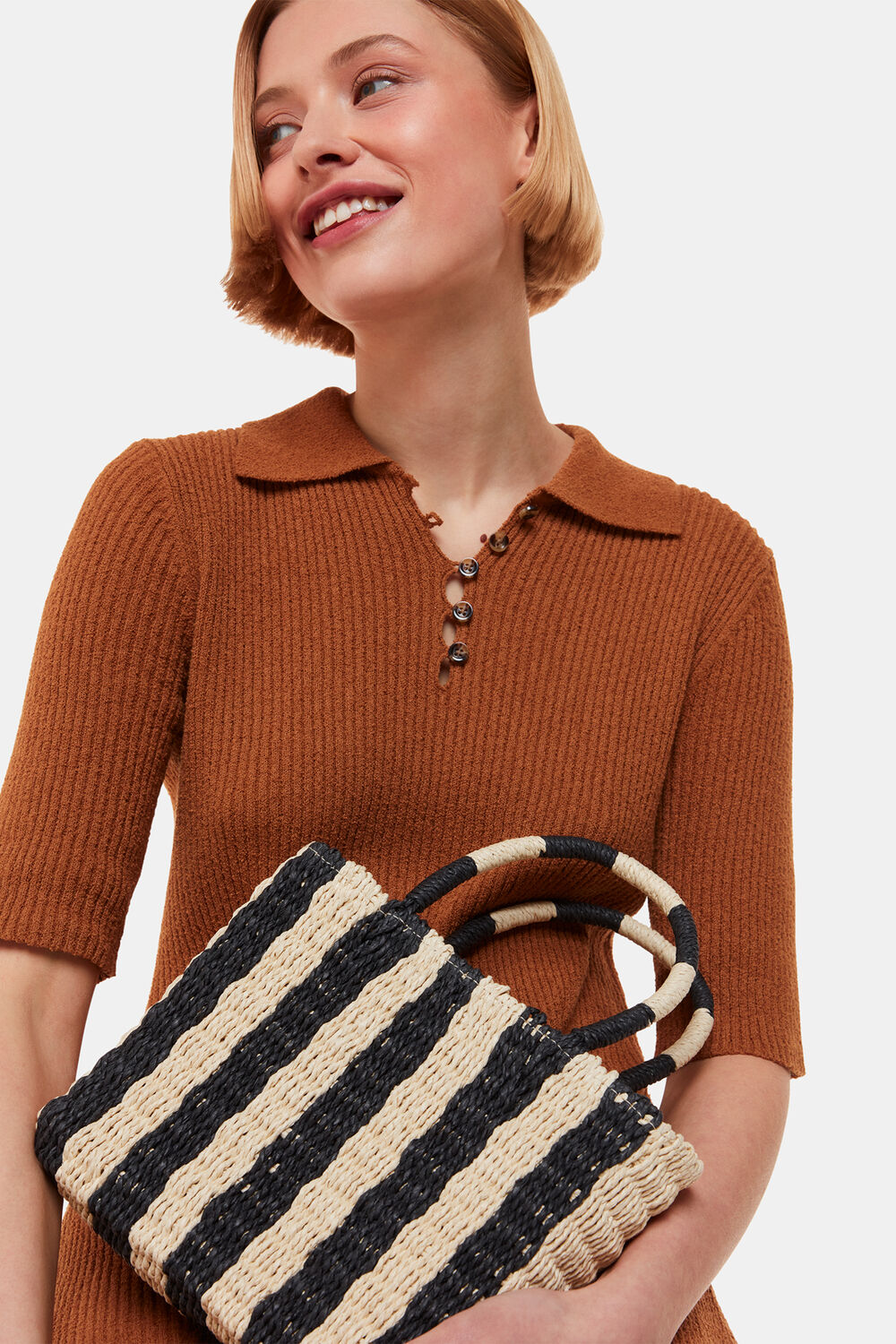 Tillie Striped Mini Tote