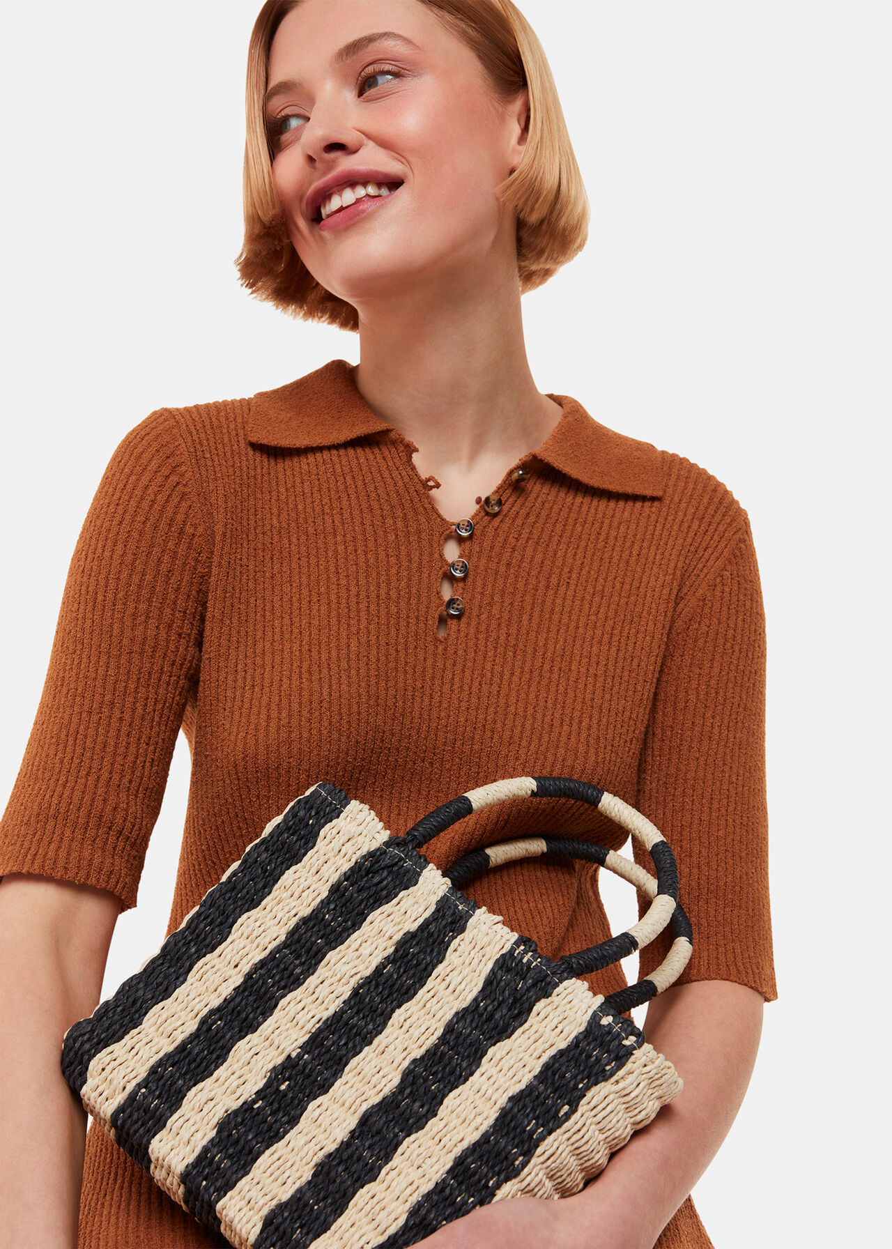 Tillie Striped Mini Tote