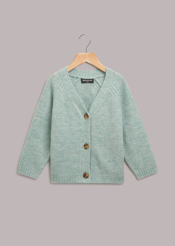 Pale Green Textured Cardigan