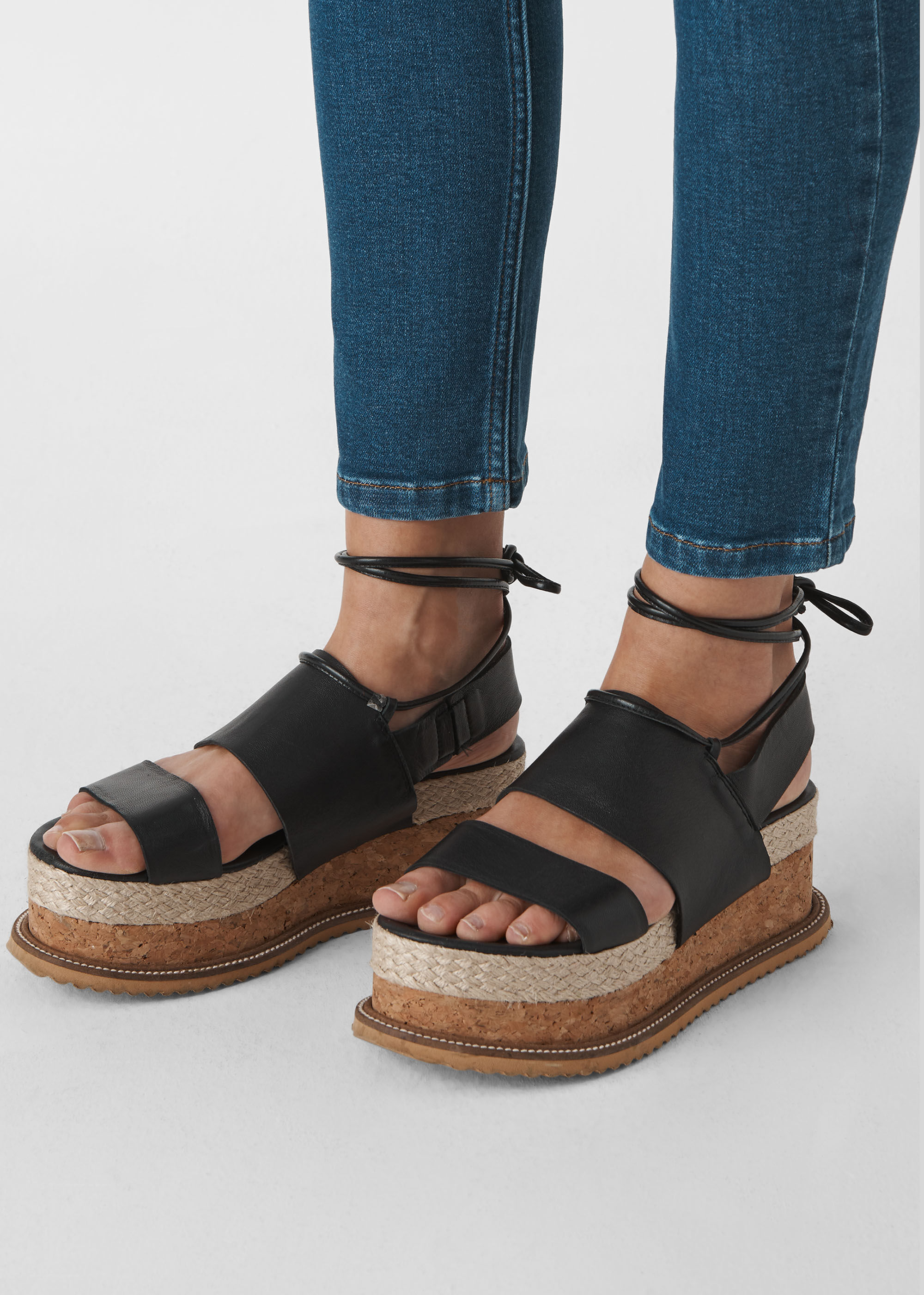 whistles black sandals