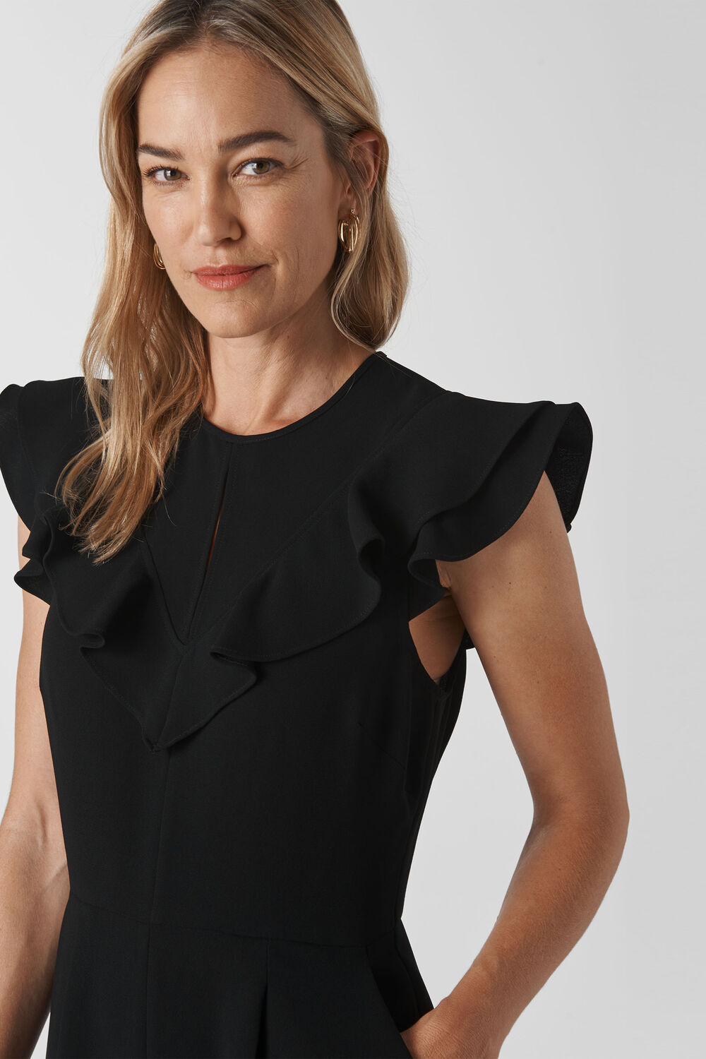 Joanna Frill Crepe Jumpsuit Black