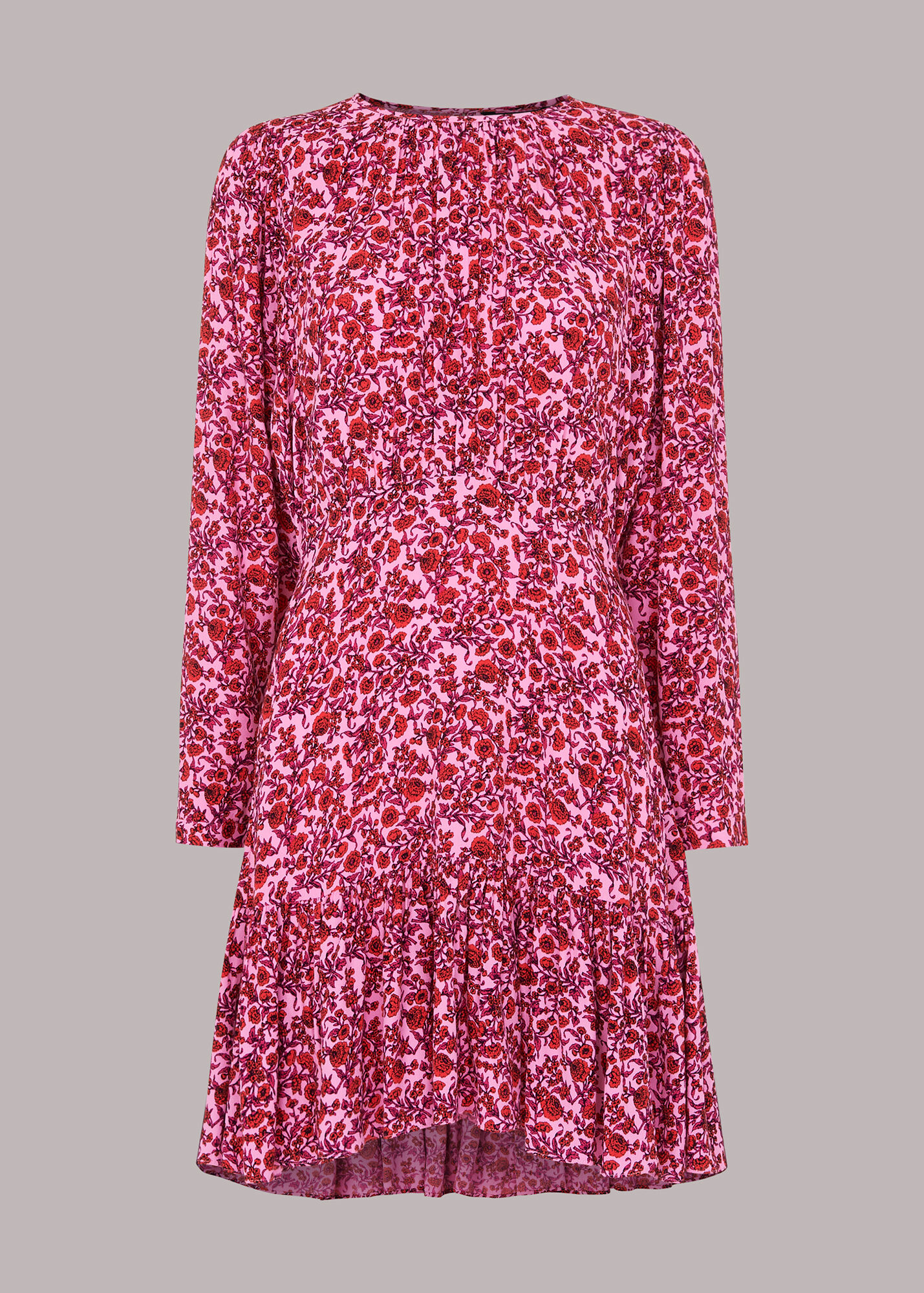 Pink/Multi Samantha Heath Floral Dress WHISTLES