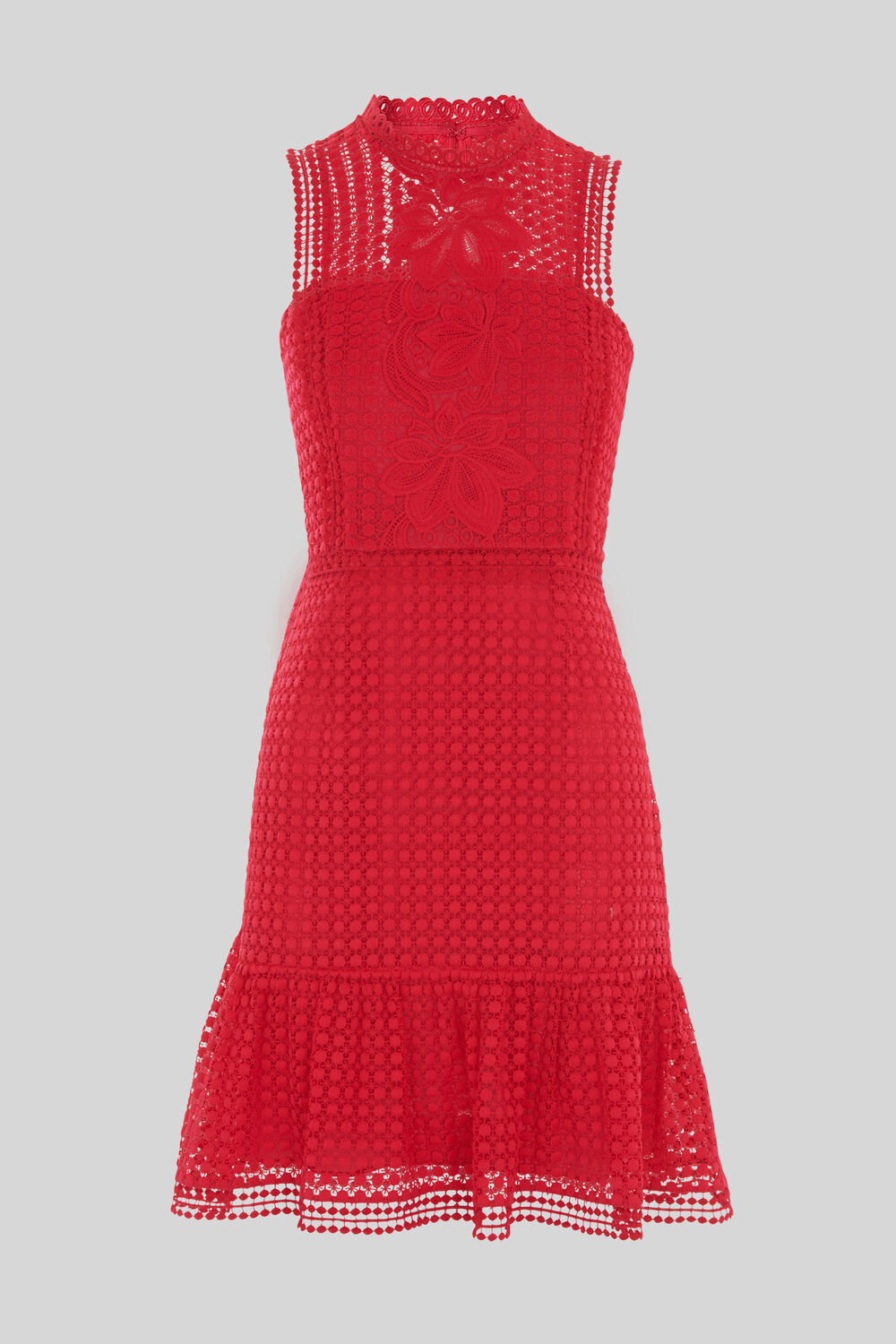 Flo Embroidered Dress Raspberry