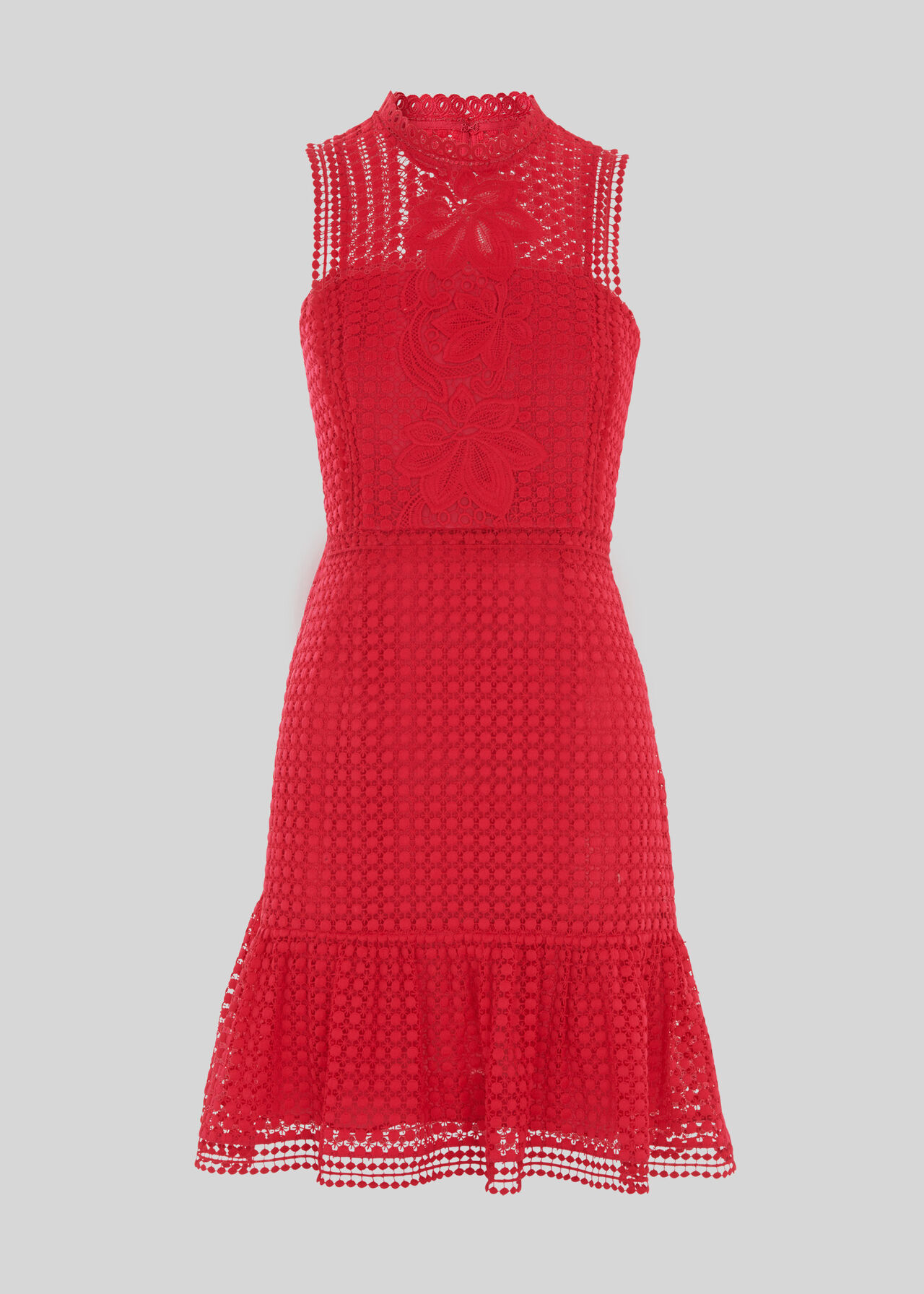 Flo Embroidered Dress Raspberry