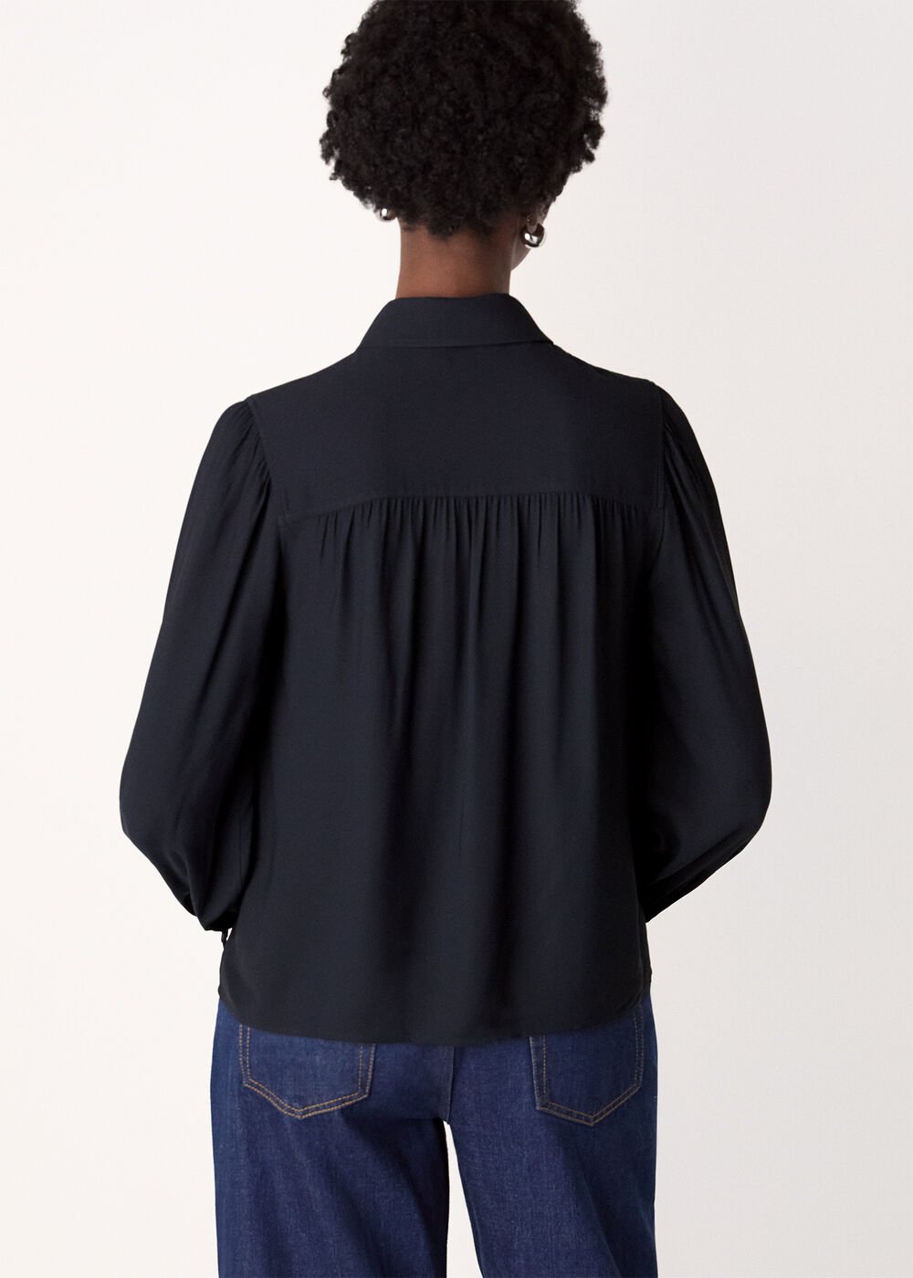 Tie Detail Crepe Blouse