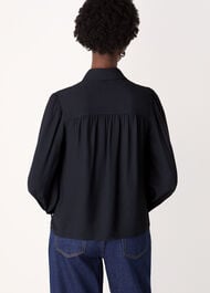 Tie Detail Crepe Blouse