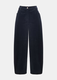 Barrel Leg Cotton Cord Trouser