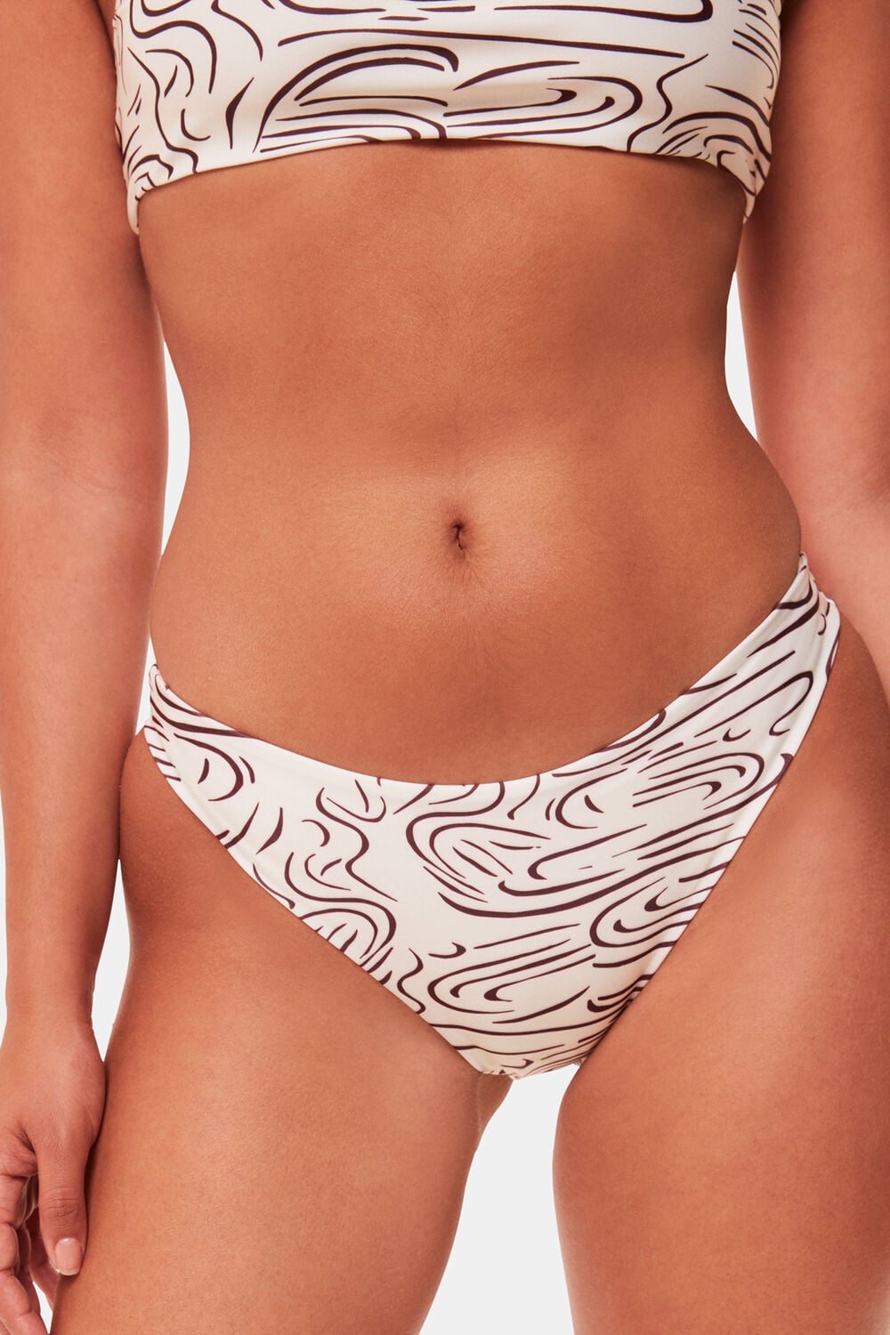 The Longing Wave Print Bikini Brief