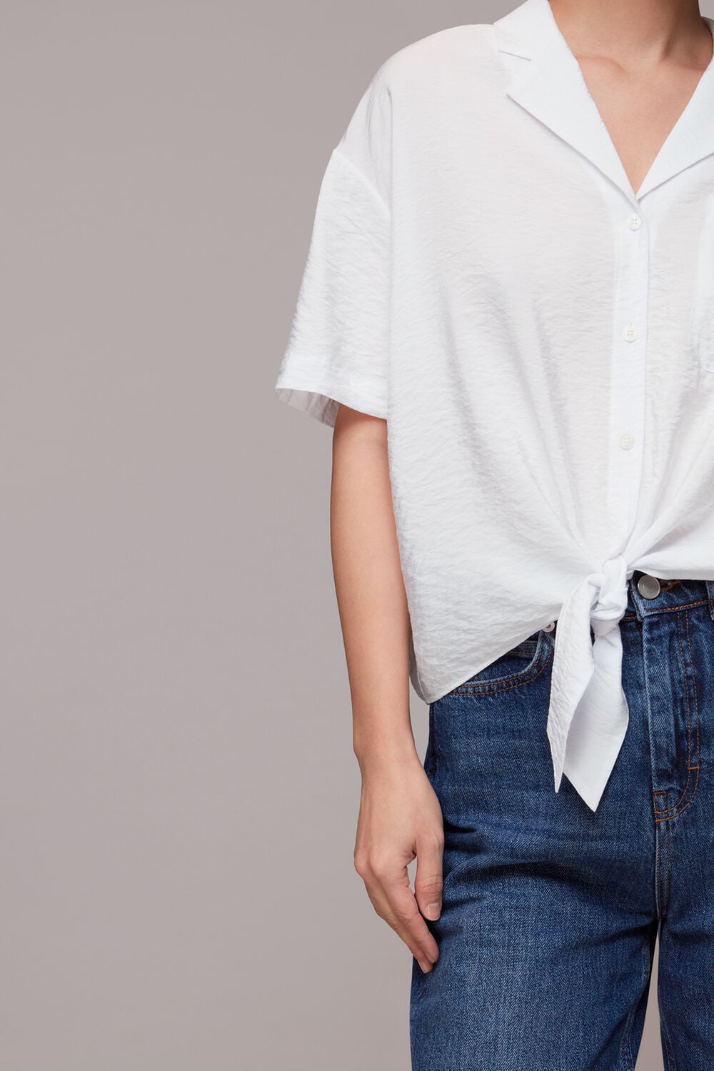 Nicola Tie Front Top