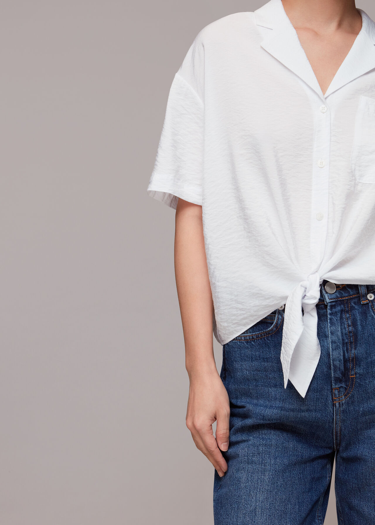Nicola Tie Front Top