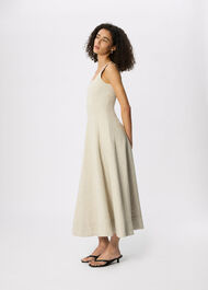 Fit and Flare Linen Dress