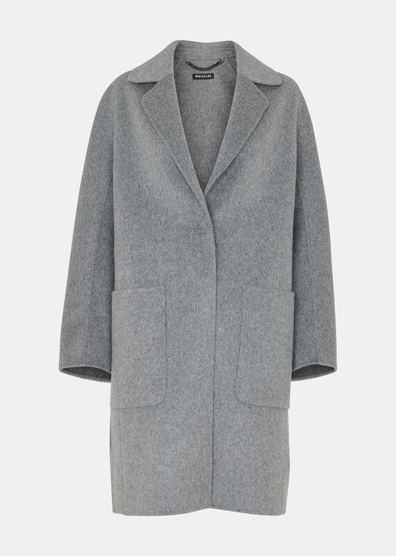 Grey Cassie Double Face Pocket Coat