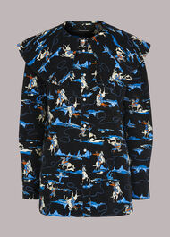Cowboy Print Cord Shirt