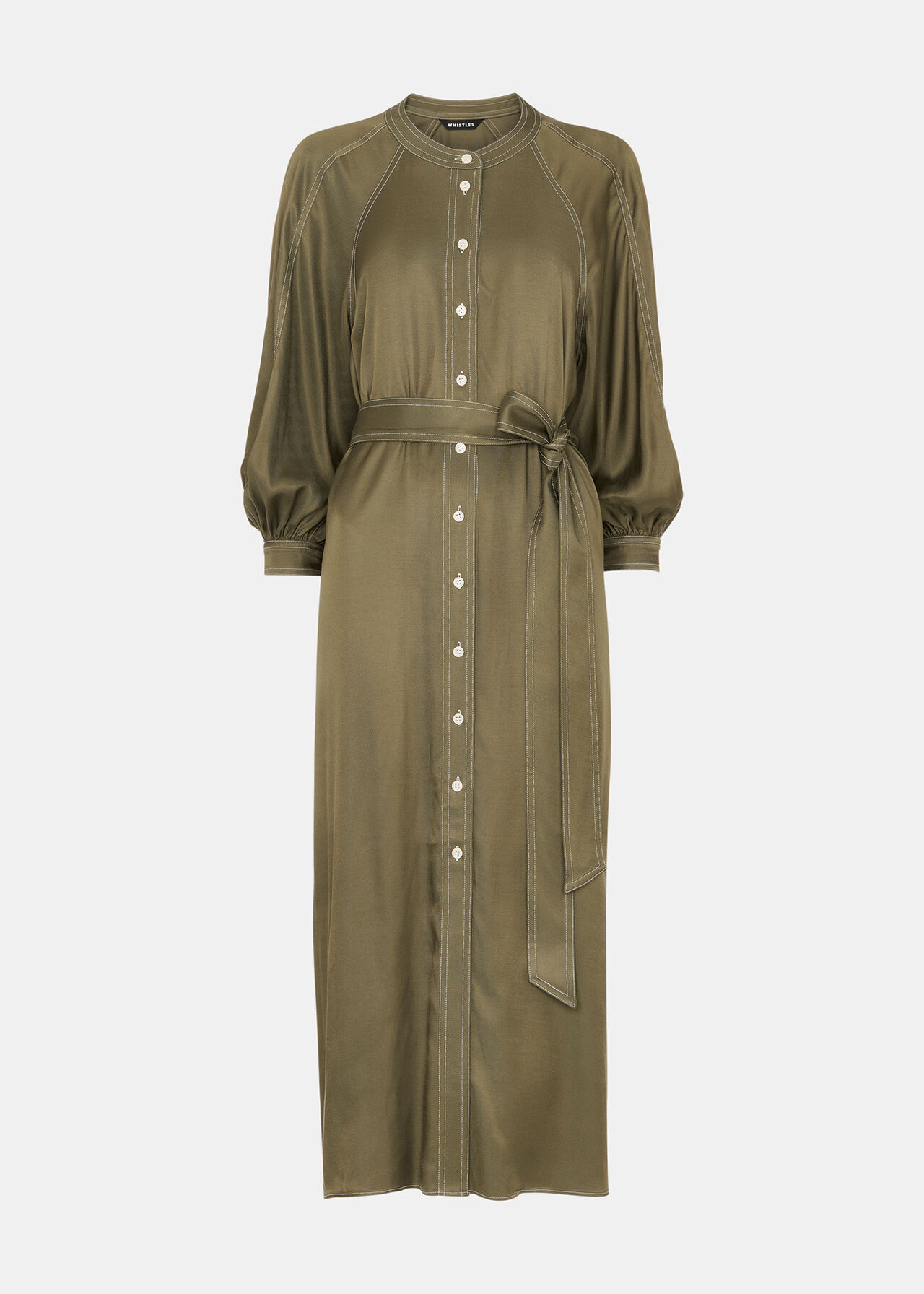Mabel Topstitch Dress