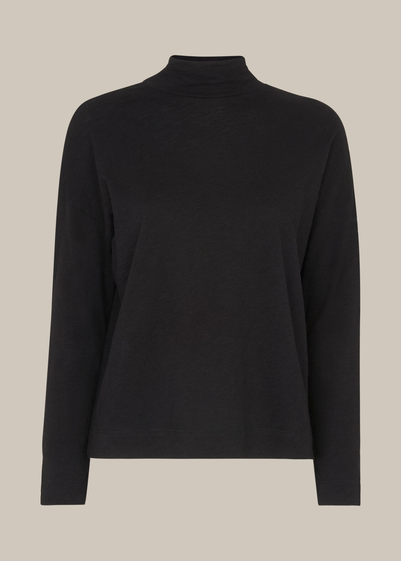 Black High Neck Top | WHISTLES