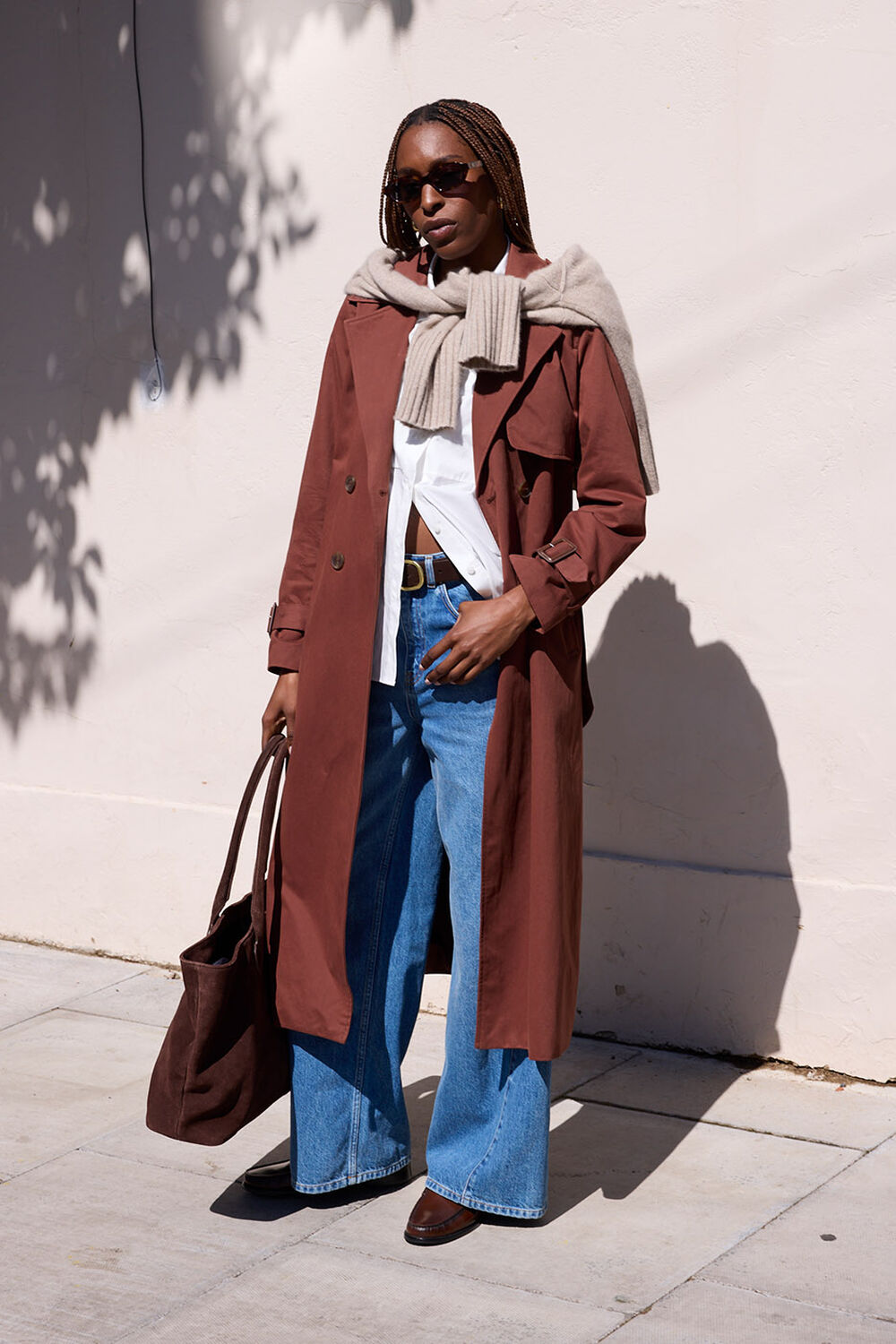 Brown Valentina Trench Coat