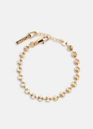 Textured Circle Chain Bracelet