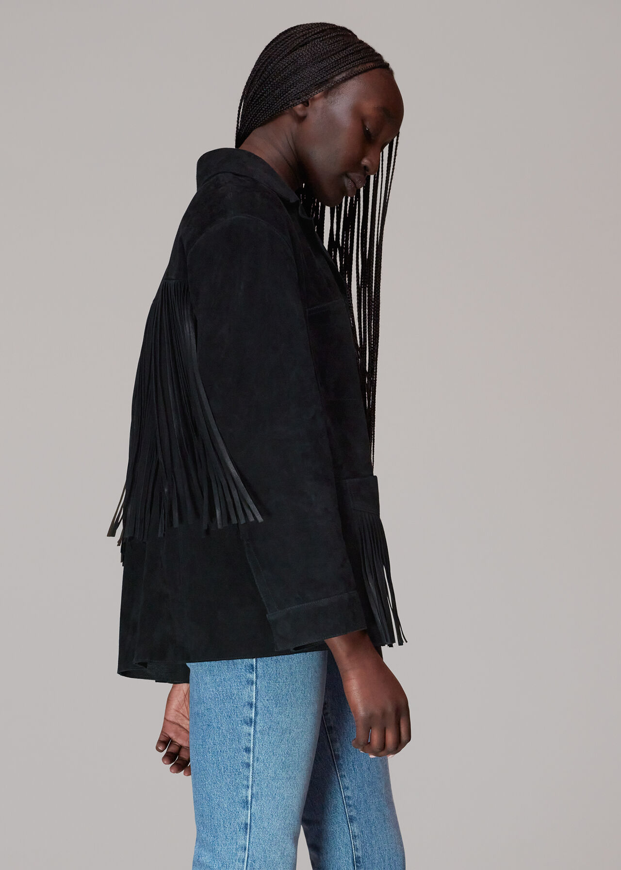 Lani Tassel Suede Jacket