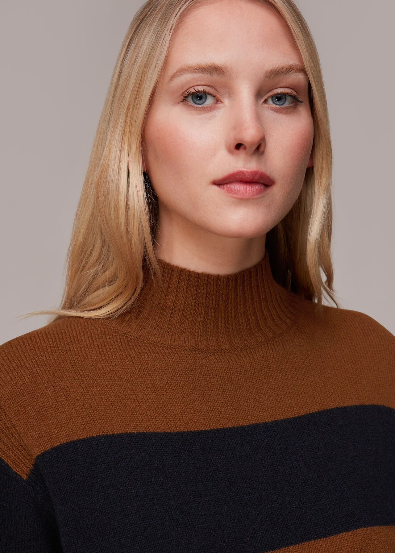 Colour Block Wool Jumper