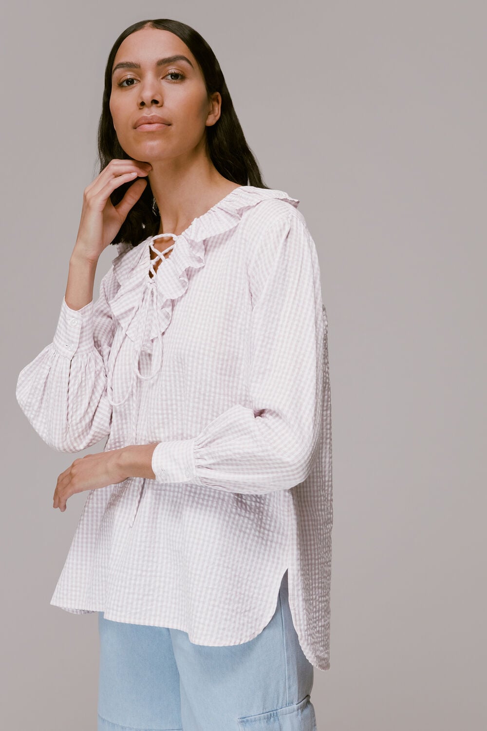 Francesca Check Blouse