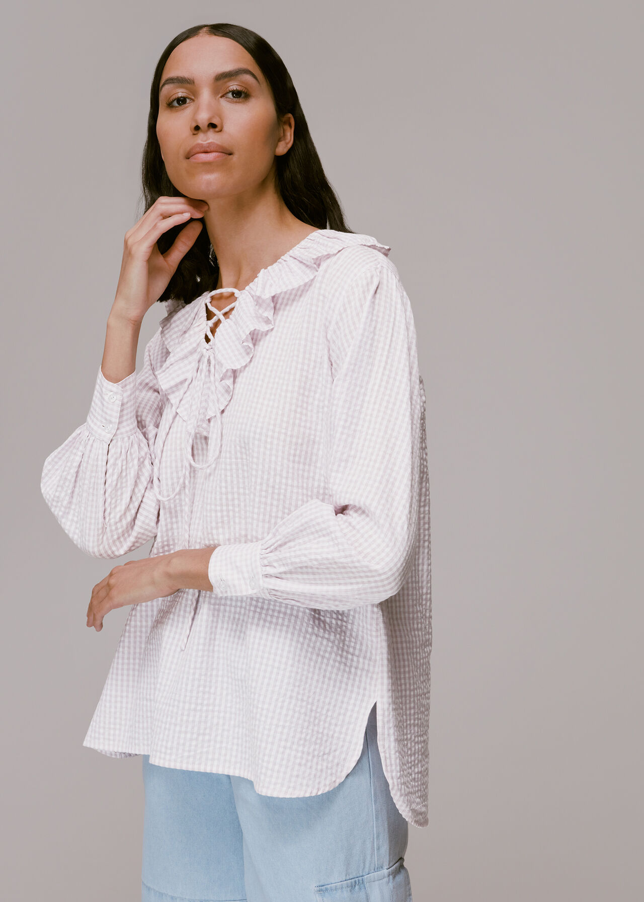 Francesca Check Blouse