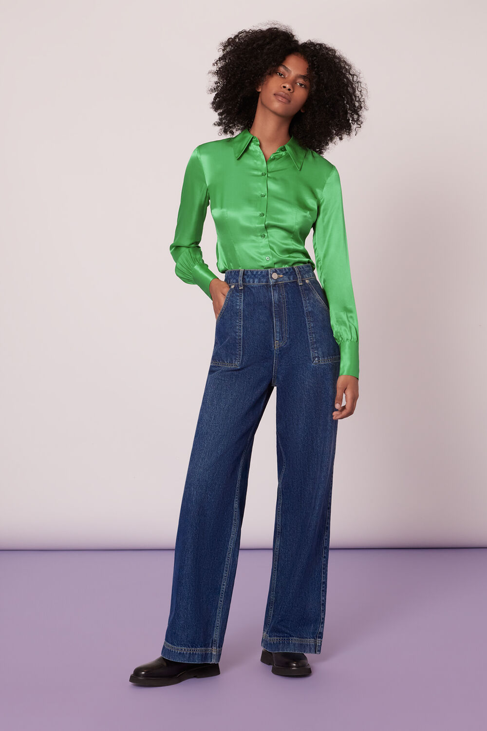 Hallie Silk Mix Shirt
