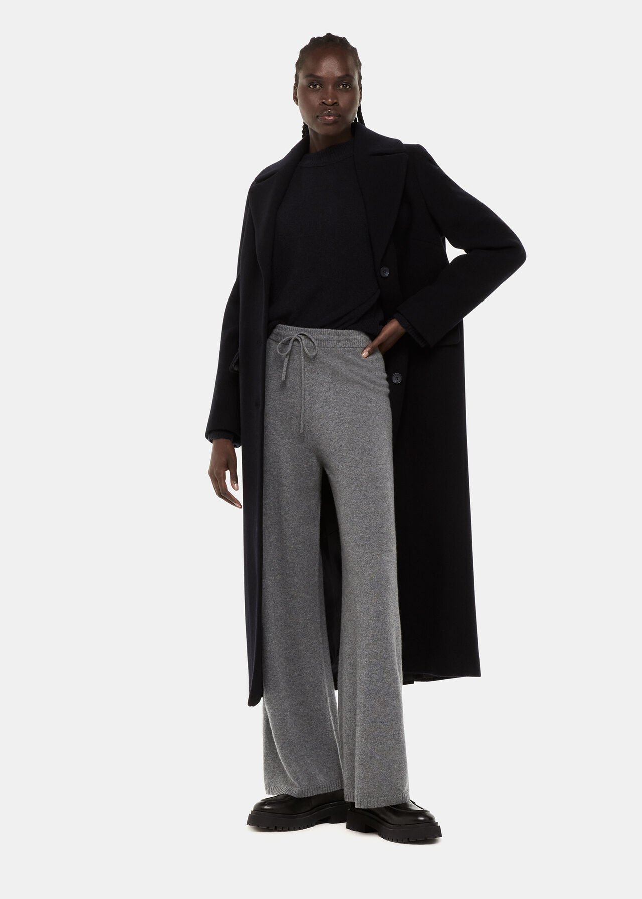 Cashmere Straight Leg Jogger