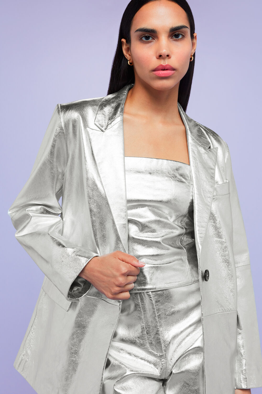 Cosmo Leather Blazer