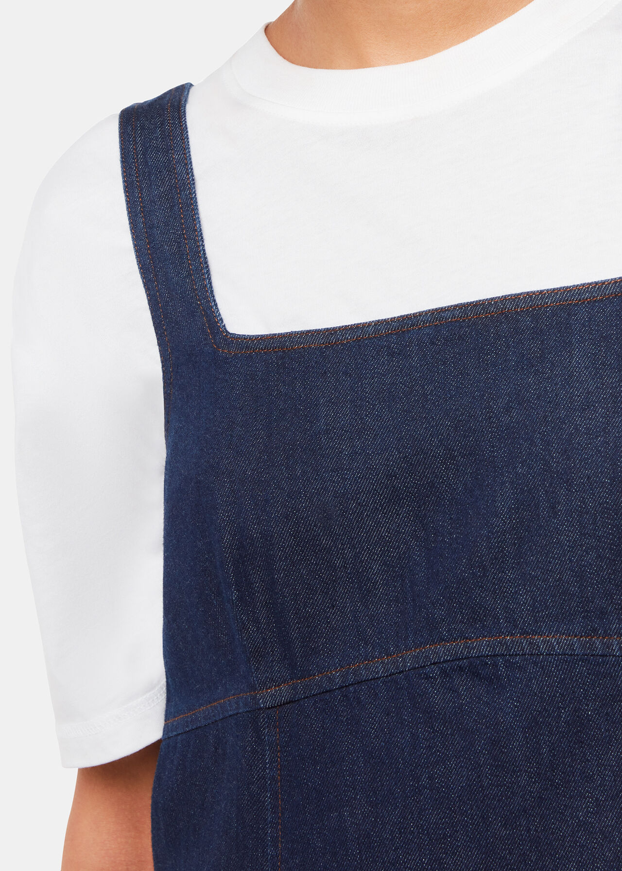 Denim Pinafore Dress