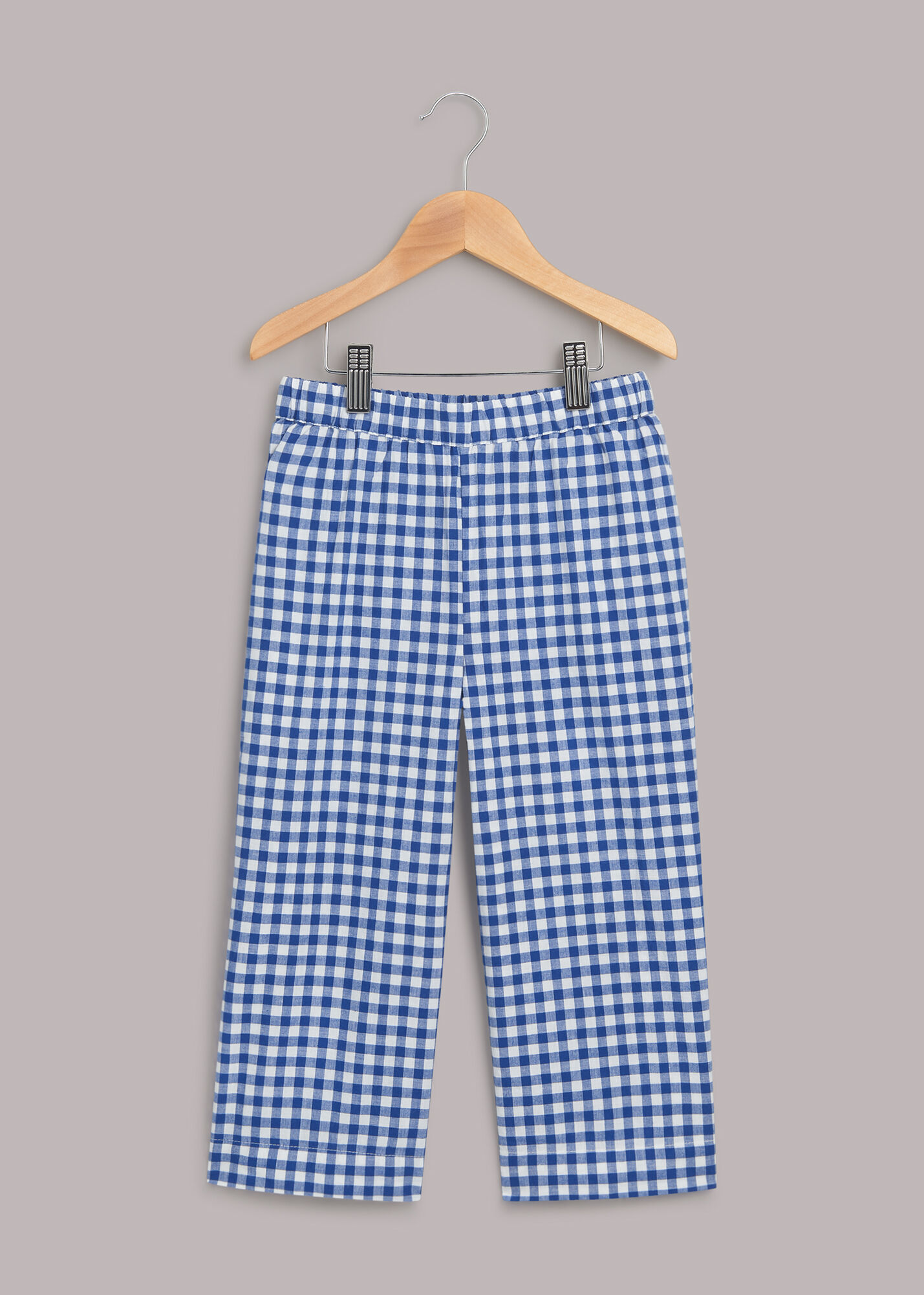 Whistles gingham clearance trousers