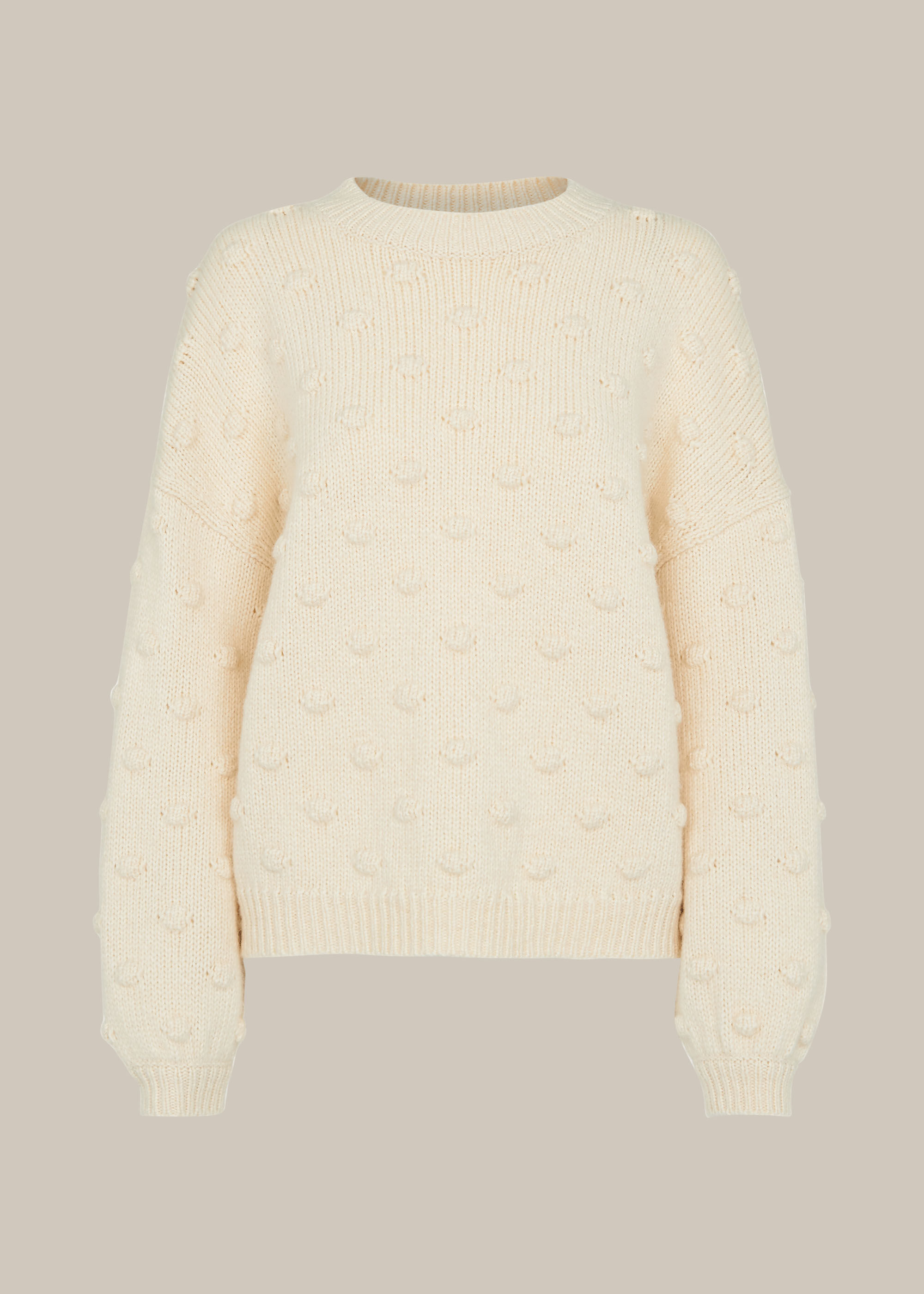 Next cream bobble jumper top