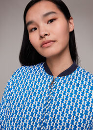 Vertical Stack Print Jacket