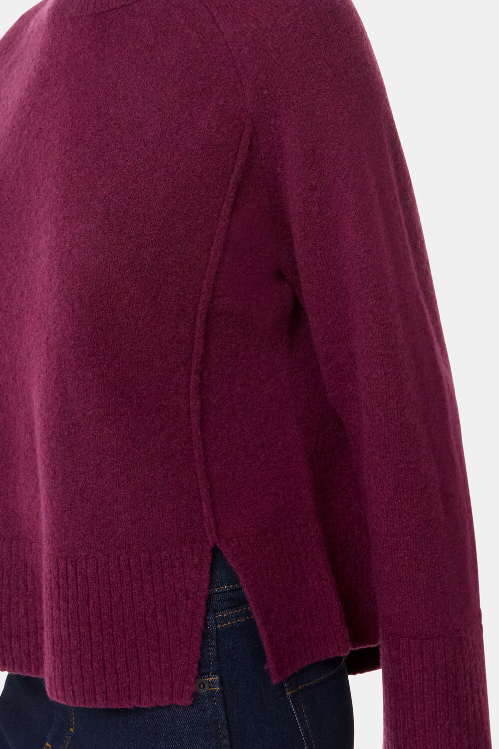 Wool Mix Side Split Knit