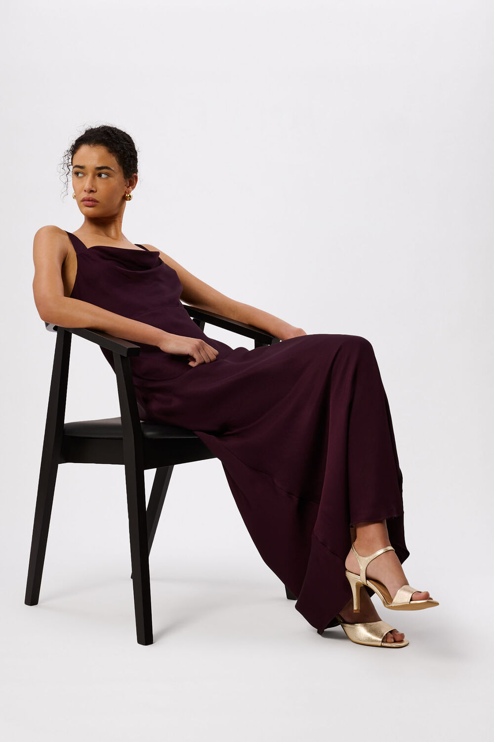 Asymmetric High Heeled Sandal