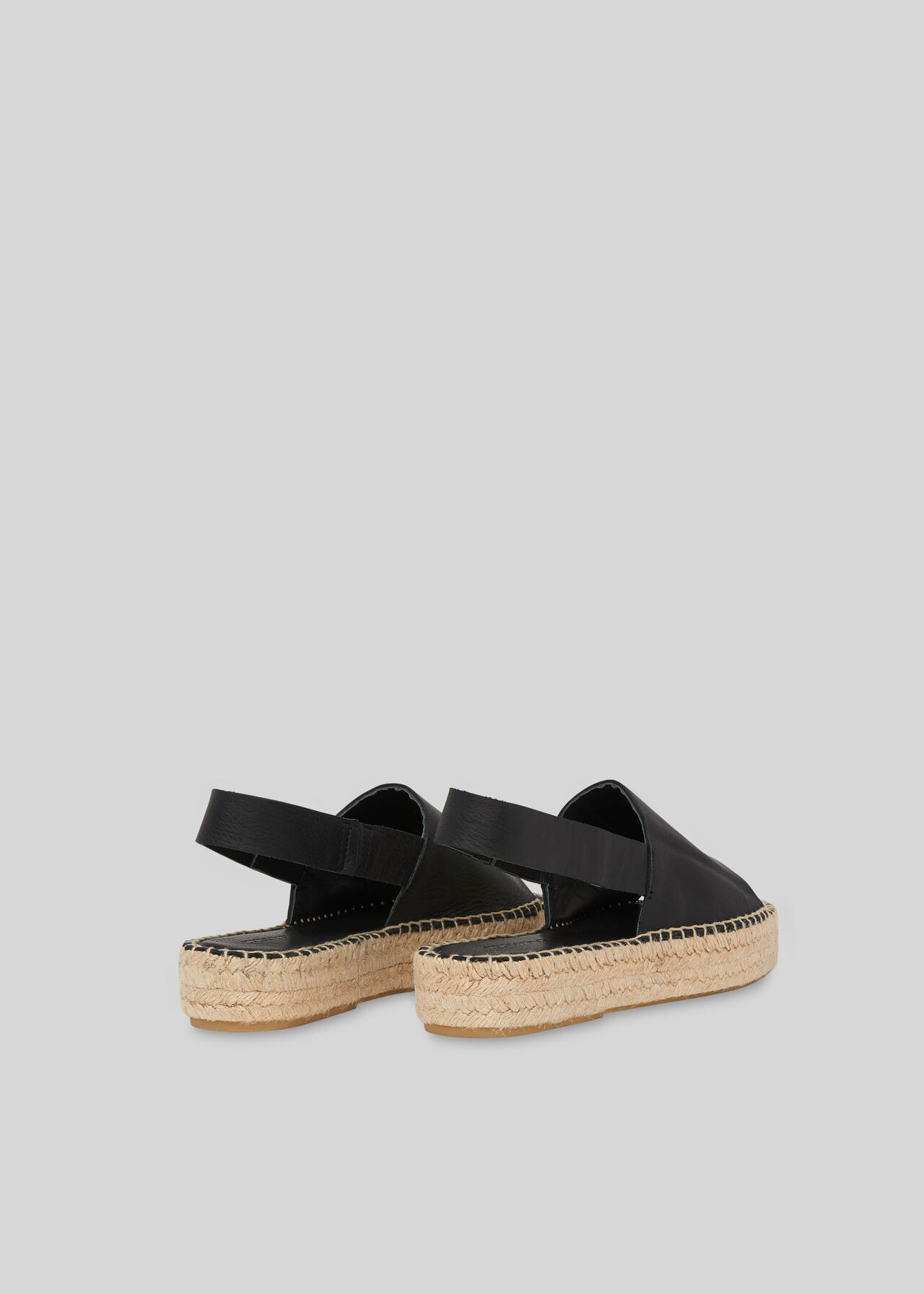 Nile Slingback Espadrille Black