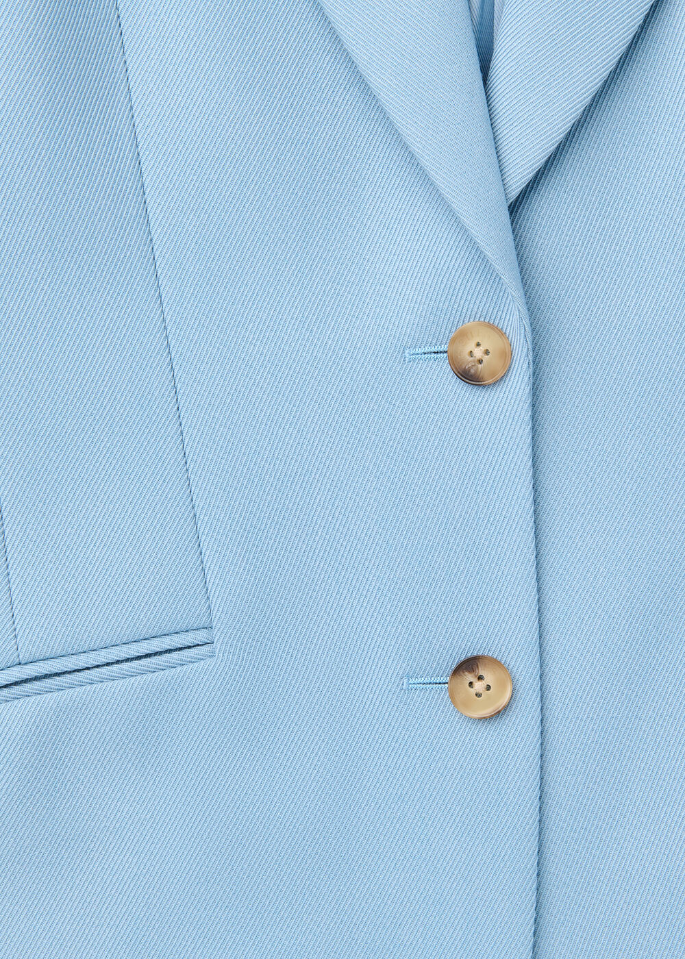 Wool Blend Tailored Blazer