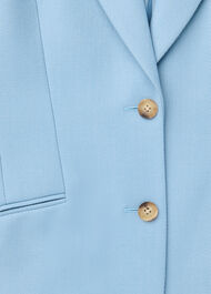Wool Blend Tailored Blazer