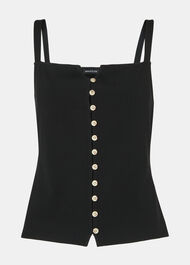 Strappy Button Through Vest