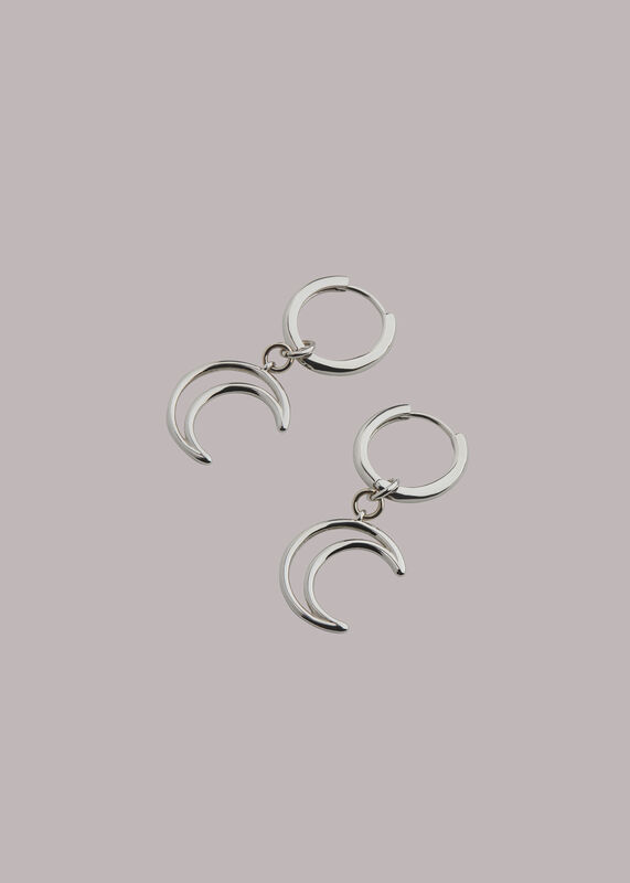 Moon Outline Hoop