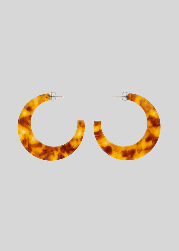 Amber Resin Hoops